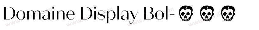 Domaine Display Bol字体转换